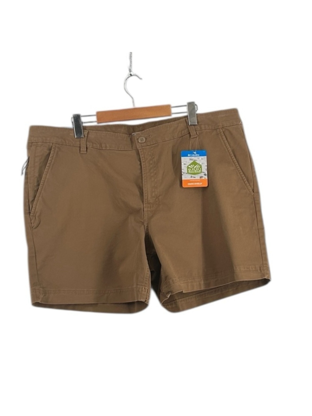Columbia shorts active omni shield advanced repellencey outdoors 6" inseam sz 40